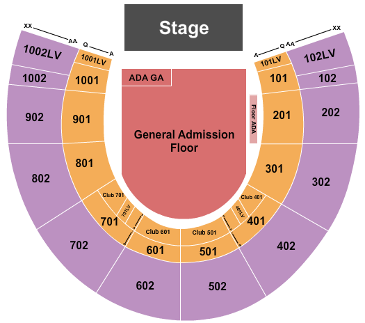Forest Hills Stadium Phish Seating Chart